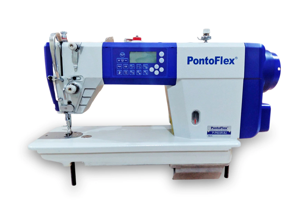 Máquina Reta Eletrônica Motores de Passo e Pontos Decorativos Direct Drive